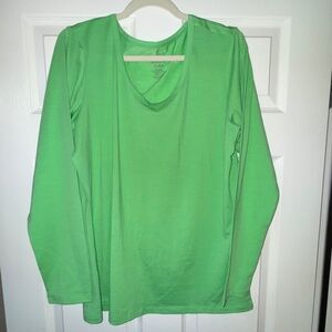 WoolX- Layla V-Neck- Summer Lime (Bright Green) - Size X-LARGE - NWOT